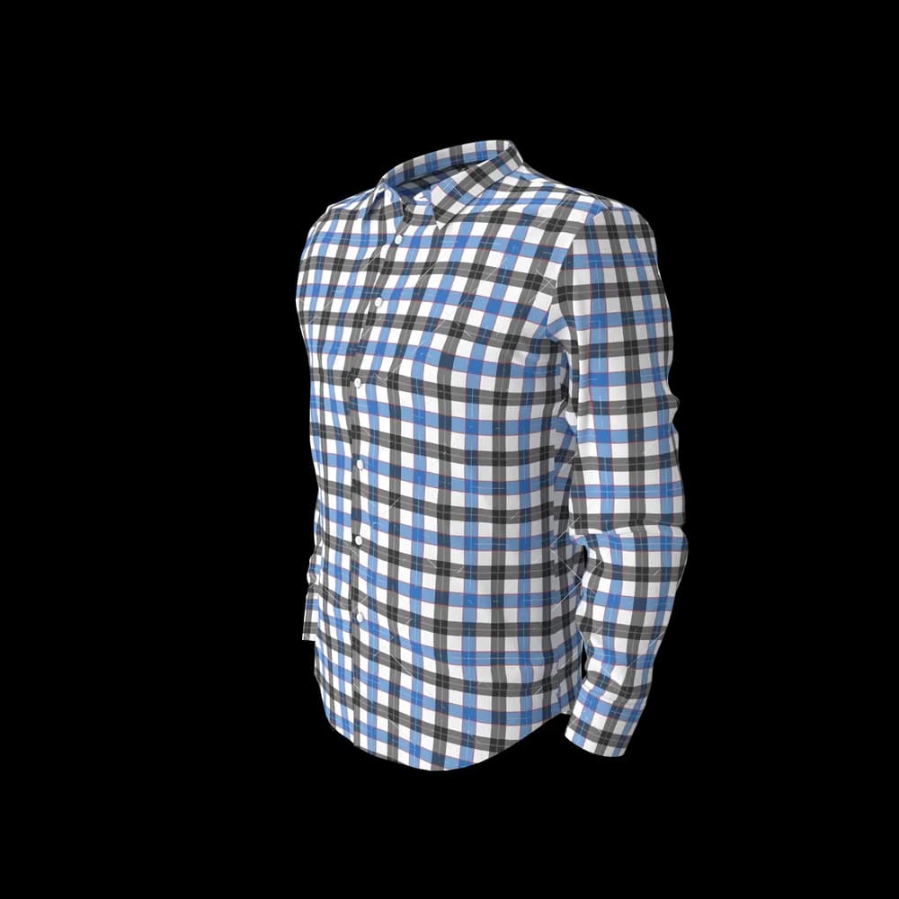 Blue & Black Check Shirt 2