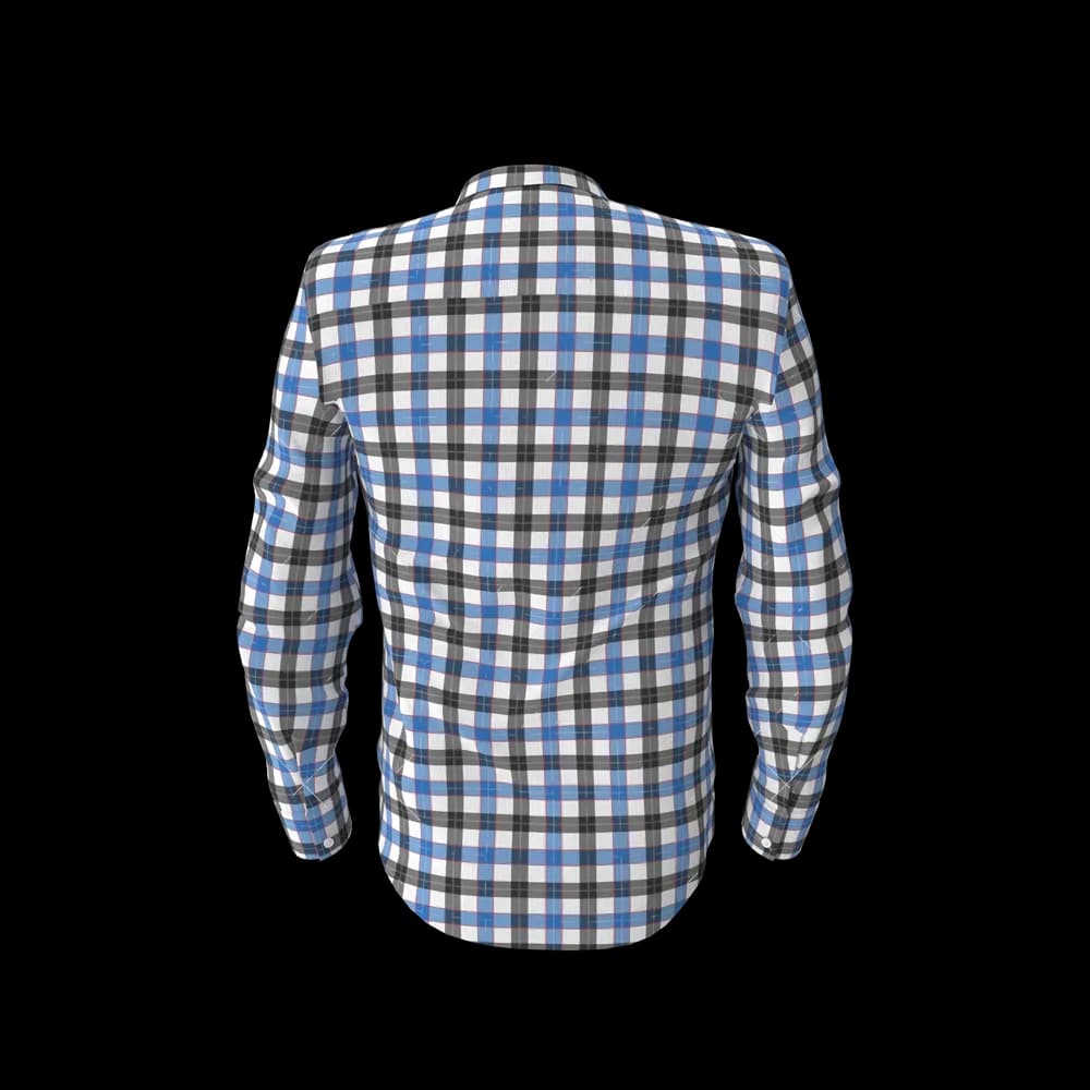 Blue & Black Check Shirt 3