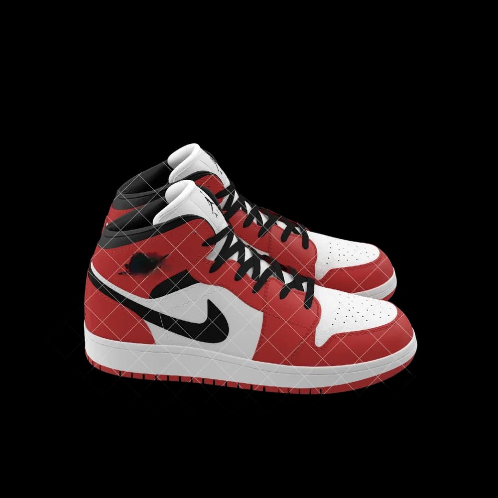 Nike Air Jordan 1 Red And Black 4