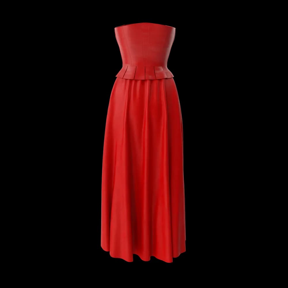 Corset Leather With Skirt 3
