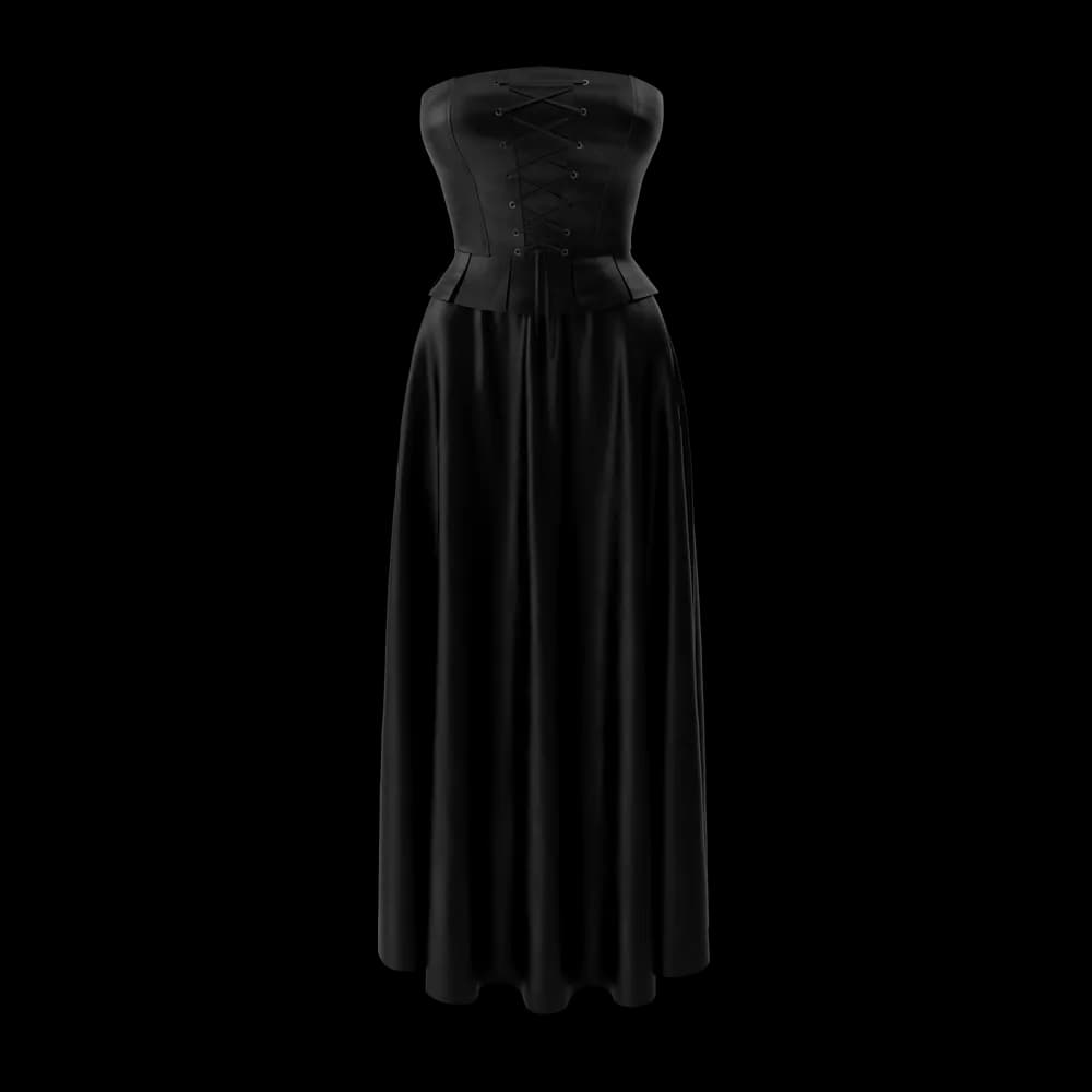 Corset With Black Skirt